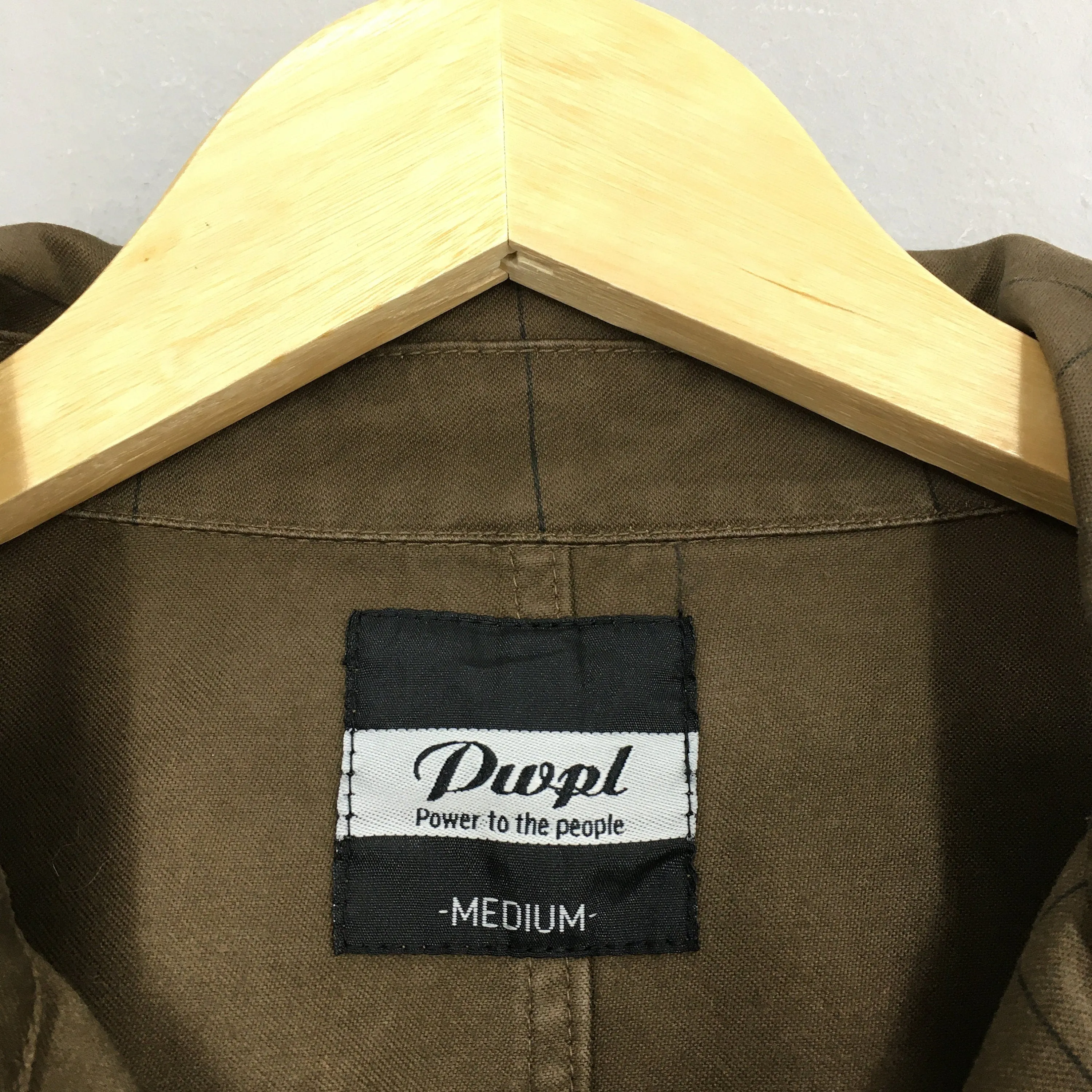 Casual Workers Plaid Brown Jacket Medium