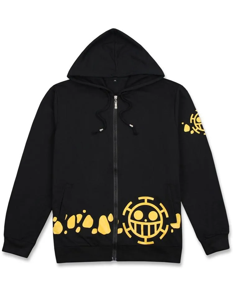 One Piece Trafalgar Law Costume Cosplay Jacket Hoodie