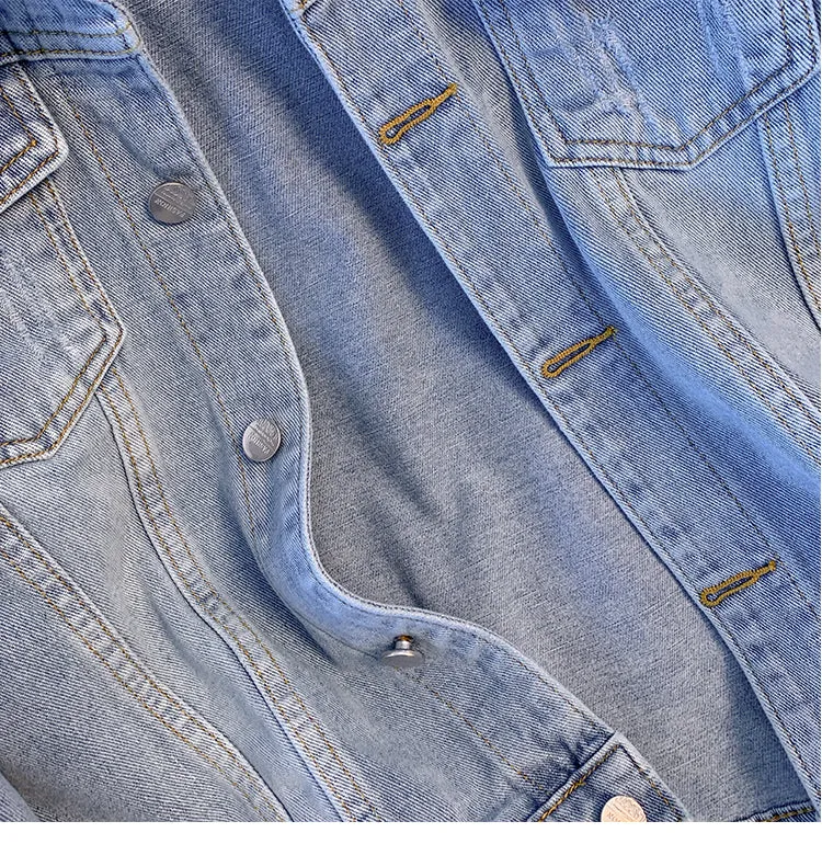 Simple Design Slim-fit Denim Jacket