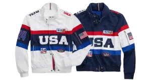 Unisex Cotton Bomber Jacket - Team USA Olympic Uniform | Stylish & Comfortable
